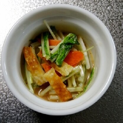 水菜と竹輪が合いますね〜、調味も簡単で良かったです。素敵なレシピをありがとうございました(^^)♪